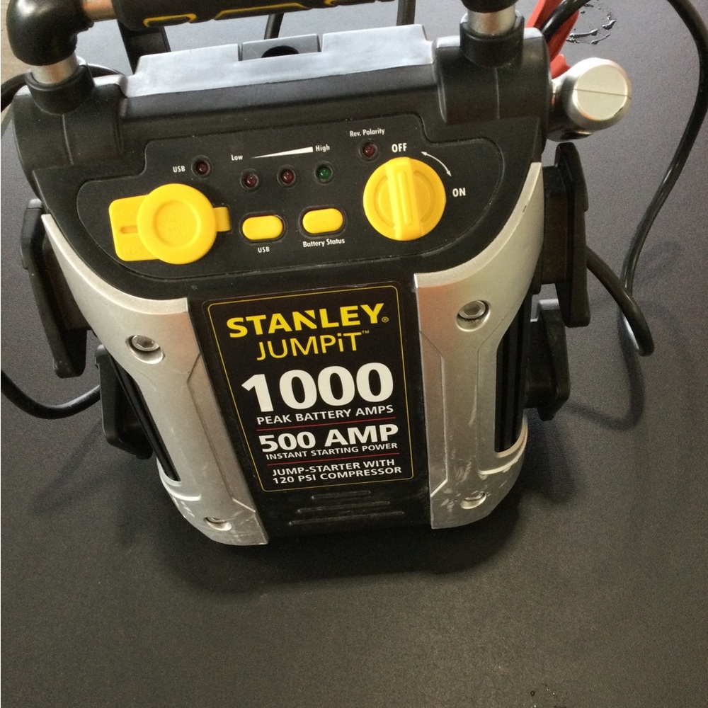Stanley Jumpit Portable Jump Starter - Yellow, Black, Silver